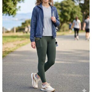 old navy active powersoft high rise legging olive green Size L